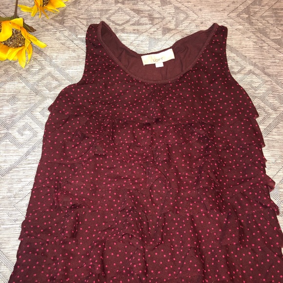 Ann Taylor Loft Ruffled Sleeveless Top - Picture 3 of 8